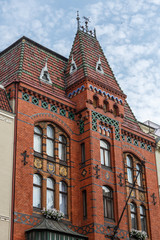 Fototapeta premium Old house at Szeroka street in Torun