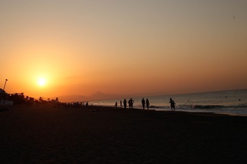 atardecer