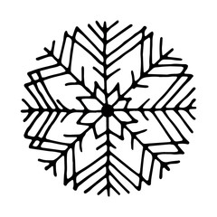 Snowflake. Icon graphic.