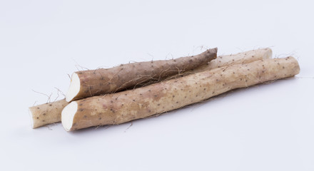 Yam on a white background.