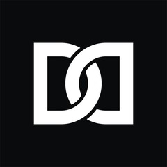DD logo initial letter design template vector