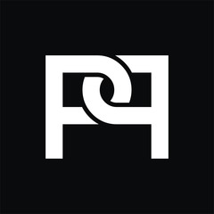 PP logo initial letter design template vector