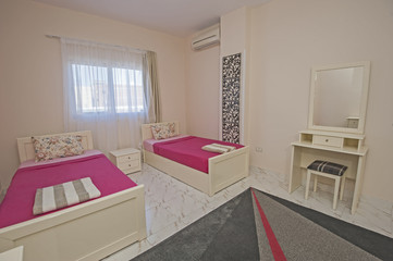 Double bedroom interior design of apartment