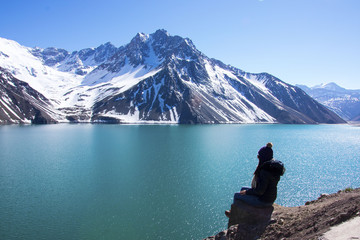 Time to relax and watch the Embalse el Yeso, Chile