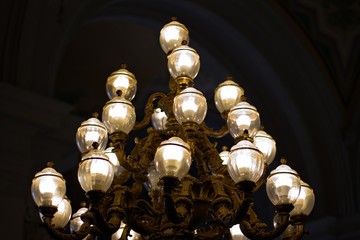 Old lights in a Spanish home