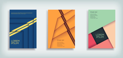 Abstract cover design, brochure template layout, report, magazine or booklet. Vector illustration.