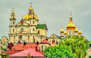Fototapeta na wymiar View of Holy Dormition Pochayiv Lavra, an Orthodox monastery in Ternopil Oblast of Ukraine