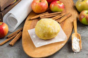 Raw dough for homemade cookies