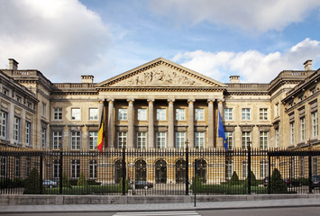 Fototapeta na wymiar Belgian Federal Parliament in Brussels. Belgium