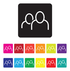 vpn support icon set