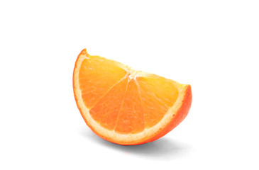 orange fruit sliced orange on the white background,isolated and clipping path