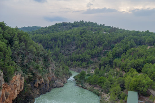 The sichar reservoir in Castellon, Valencia, Spain