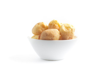 Brazilian Cheese Bread in a bowl