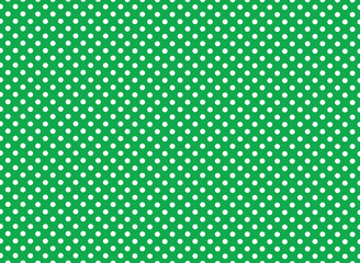 Green and White Polka Dot Background © JJAVA