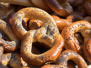 Bretzels in traditional market