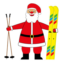 santa claus skier