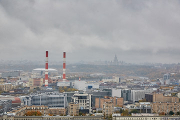 Views of Moscow from the height of bird flight
