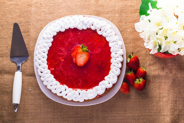Pastel de fresa