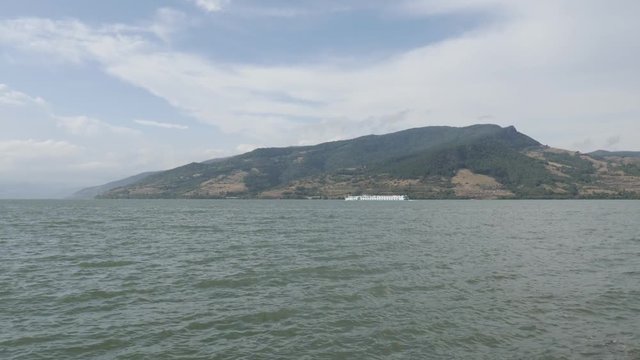 Water transport line through Danube gorge