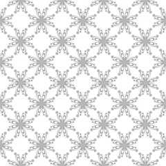 Tafelkleed Gray seamless pattern on white background © Liudmyla