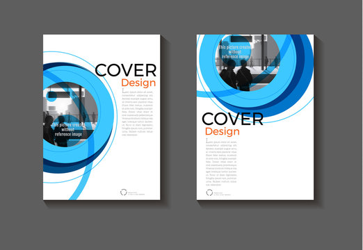 blue abstract modern cover design modern book cover  Brochure cover  template,annual report, magazine and flyer layout Vector a4