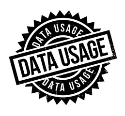 Data Usage rubber stamp. Grunge design with dust scratches. Effects can be easily removed for a clean, crisp look. Color is easily changed.