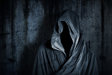 Ghostly figure in the dark 