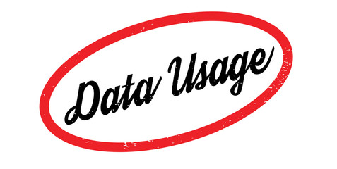 Data Usage rubber stamp. Grunge design with dust scratches. Effects can be easily removed for a clean, crisp look. Color is easily changed.