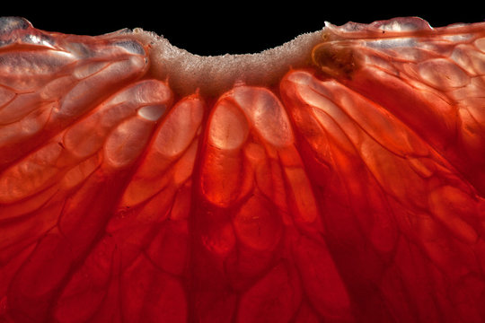 Macro of Grapefruit