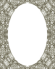Circle Frame Background with Decorated Borders