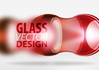 3d techno glass bubble design