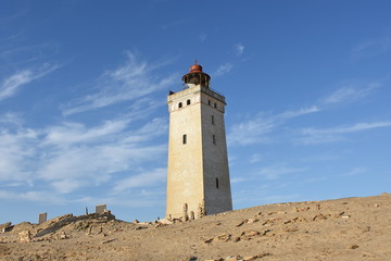 Dänemark, Leuchtturm, Düne, Wanderdüne, Strand, Küste, Rubjerg Knude, Fyr, aufgelassen, Sand,...