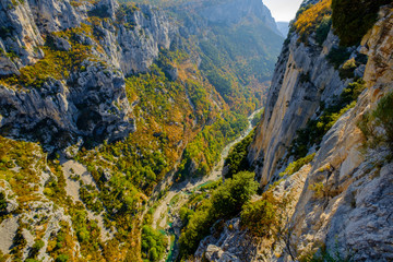 Gorges du Verdon. Grand Canyon. Route des Crêtes. Provence, France.