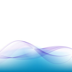 Blue curve abstract background