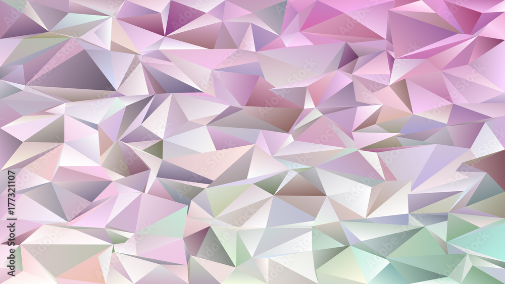 Poster abstract mosaic chaotic triangle pattern background - geometrical vector graphic design from light c