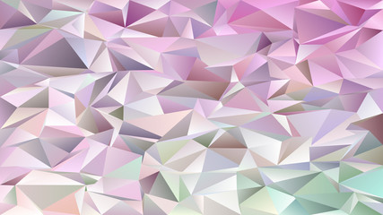 Abstract mosaic chaotic triangle pattern background - geometrical vector graphic design from light colored triangles