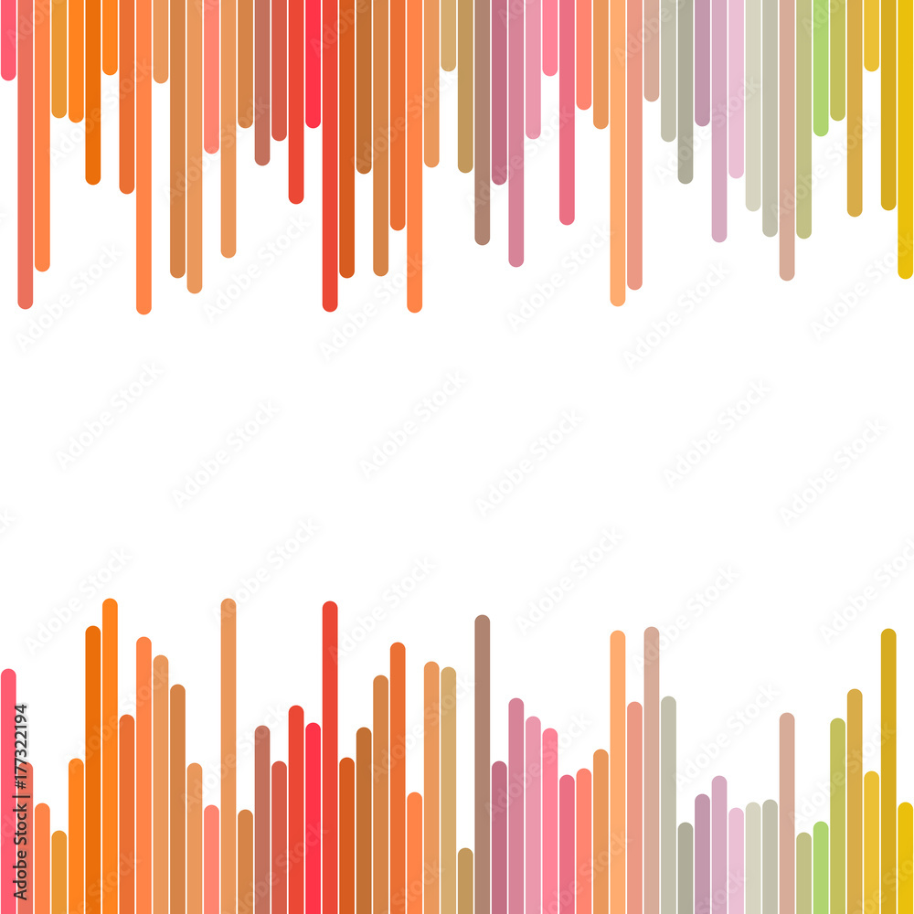 Wall mural color abstract background from vertical lines - geometrical vector graphic design