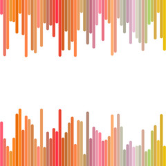 Color abstract background from vertical lines - geometrical vector graphic design