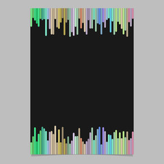 Obraz premium Colored brochure template - blank vector stationery, document background illustration with rounded vertical stripes