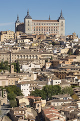 Fototapeta premium Toledo, Castilla - La Mancha / Spain. October 19, 2017. The city has many places of interest and is a World Heritage Site since 1986.