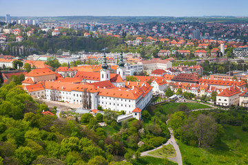 Obraz premium View of Prague with Strahov Monastery