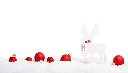 Rote Weihnachtskugeln