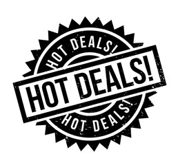 Hot Deals rubber stamp. Grunge design with dust scratches. Effects can be easily removed for a clean, crisp look. Color is easily changed.