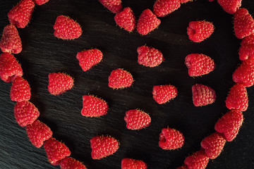 raspberry in the form of heart,growing raspberries,raspberries background closeup photo,high resolution product,Delicious first class organic fruit,Raspberry as background