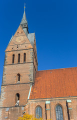 Fototapeta na wymiar Tower of the market church in Hannover