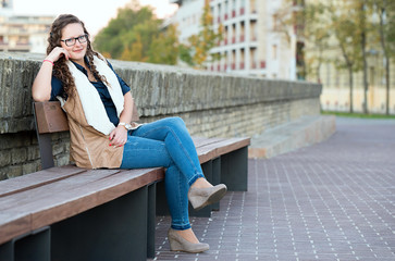 Portrait in park