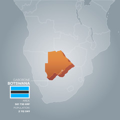 Botswana information map.
