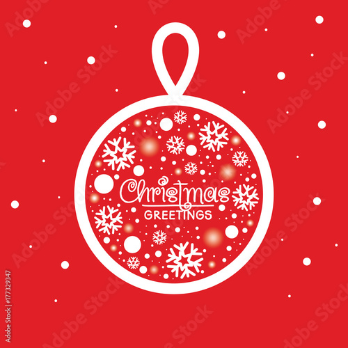 &quot;Merry Christmas ball ornament background.&quot; Stock image and royalty