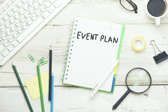 event planing text  on page
