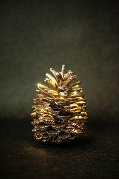 Golden pinecones